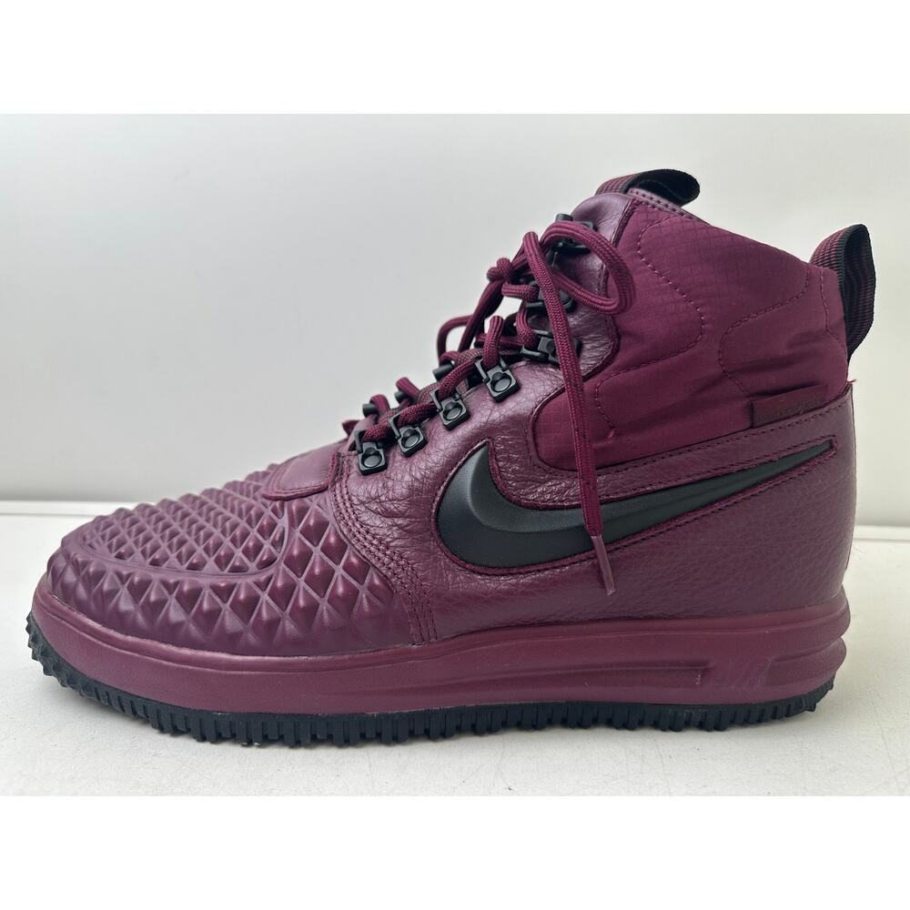Nike Lunar Force 1 Duckboot '17 Bordeaux / Black Sneakers Men's Sz 10 - Picture 4 of 9